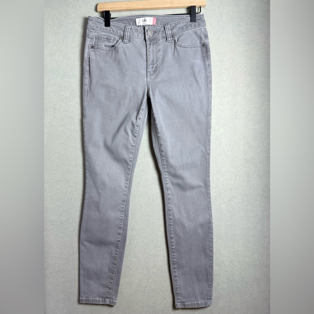 Cabi Women's High Rise Skinny Jeans Stretch Gray size 4